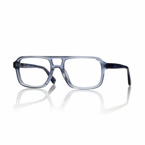 SHINY BLUE 57 19-150 ACETATE FRAME FOR MAN