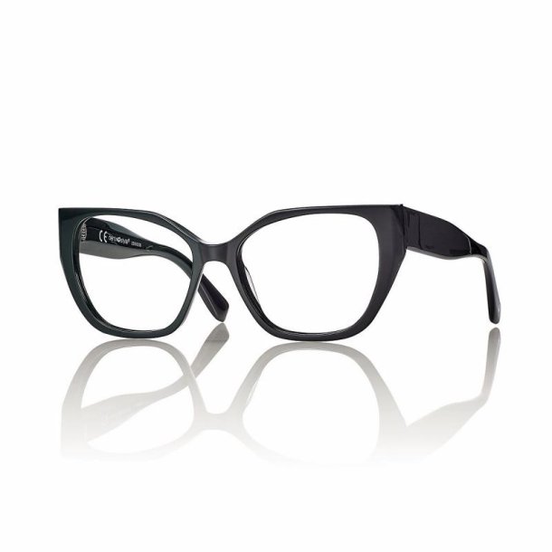 SHINY BLACK 54 17-140 ACETATEFRAME FOR WOMAN