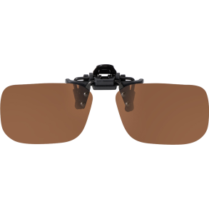 FLIP-UP NARROW RECTANGLE BROWN POLARIZED 54-12