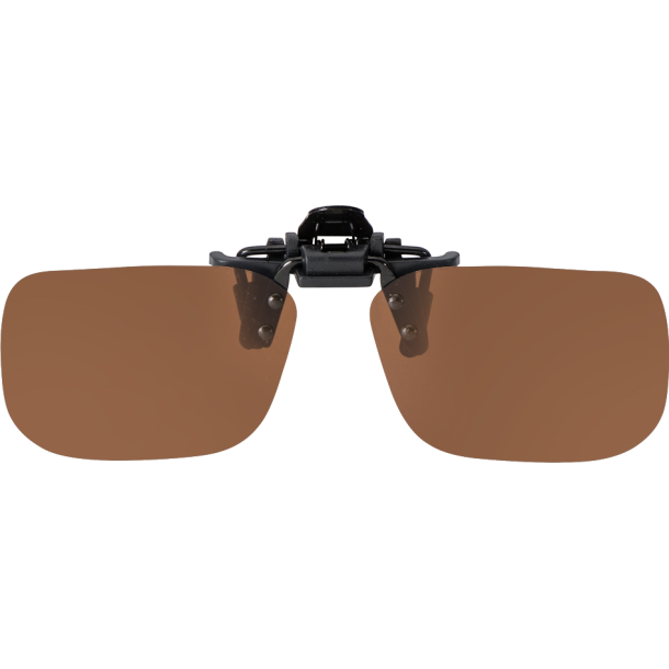 FLIP-UP NARROW RECTANGLE BROWN POLARIZED 54-12