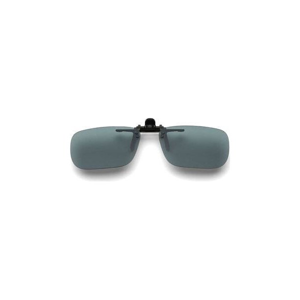 FLIP-UP, RECTANGLE. GRAY LENS