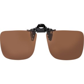 FLIP-UP SMALL SQUARE BROWN POLARIZED  57-13