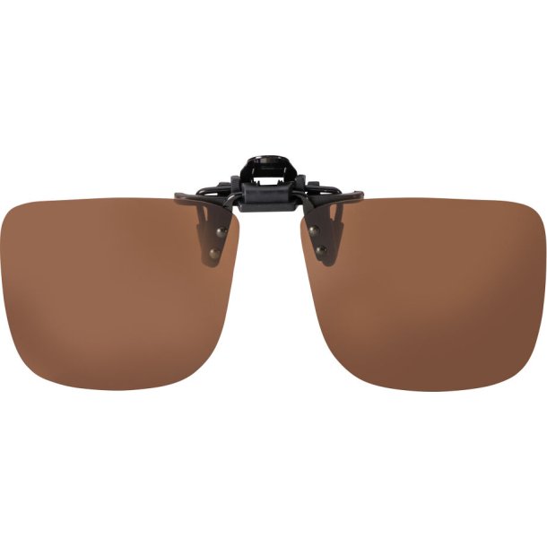FLIP-UP SMALL SQUARE BROWN POLARIZED  57-13