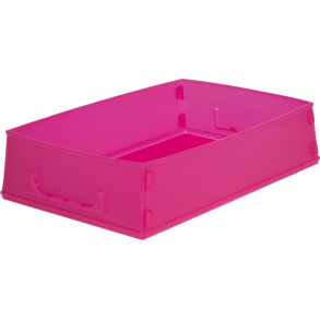 FUCHSIA FLAT PACK RX JOB TRAYS - 10PCS