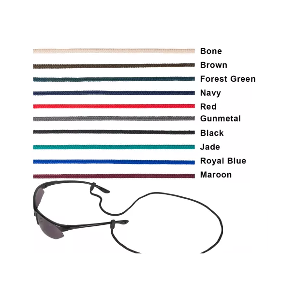Gorilla Grips - brillesnor med silicone krog. Lngde: 67,5cm Sort