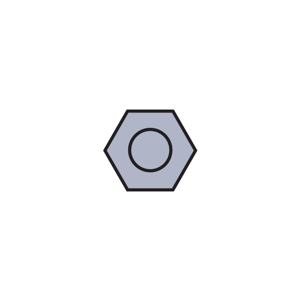 HEXNUT:SIL-125