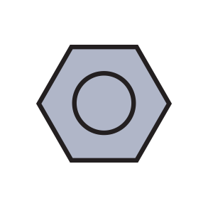 HEXNUT:STNLS STL-125