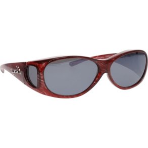 JPE: LOTUS CLARET STRIPE POLARVUE  GREY W/CRYSTAL