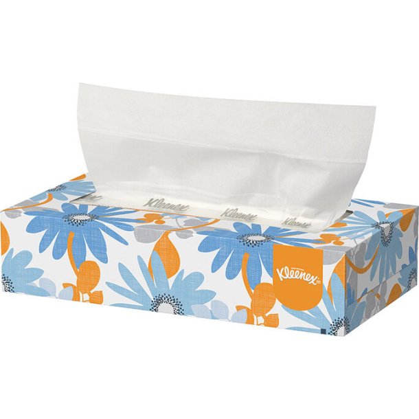 KLEENEX WHITE FACIAL TISSUES 8.4" X 8.0"""" 125/BOX 48/CASE"""