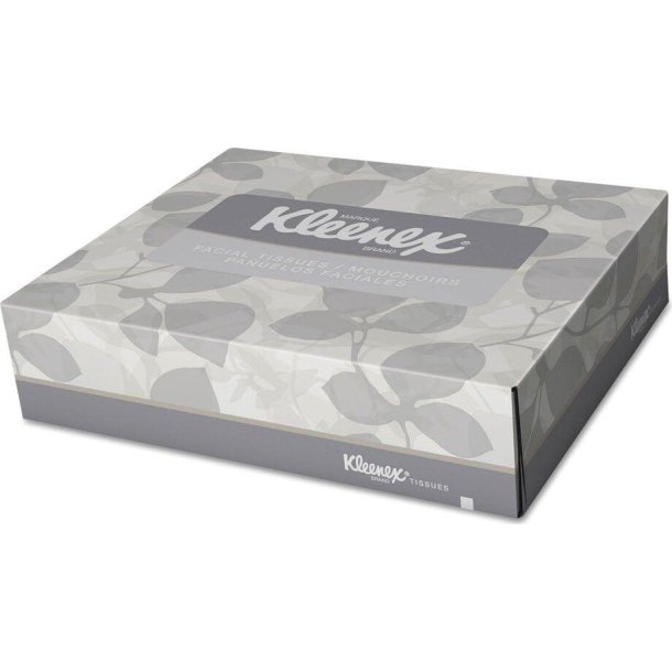 KLEENEX WHITE FACIAL TISSUES JR. 8.4" X 5.8"""" 40/BOX 80/CASE"""