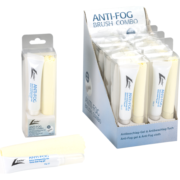 LEADER ANTI-FOG 10G BRUSH COMBO KIT BX/10