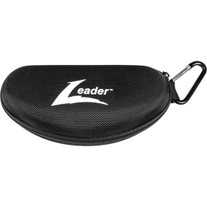 LEADER BLACK SEMI-HARD ZIPPER CASE 1/EACH