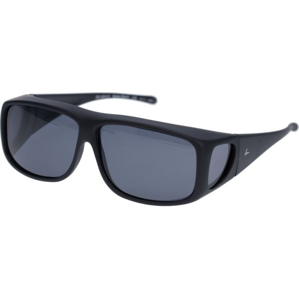 LEADER FITOVER: DEVON MATTE BLACK W/GRAY LENS
