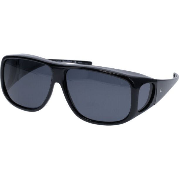LEADER FITOVER: NANTUCKET SHINY BLACK W/GRAY LENS
