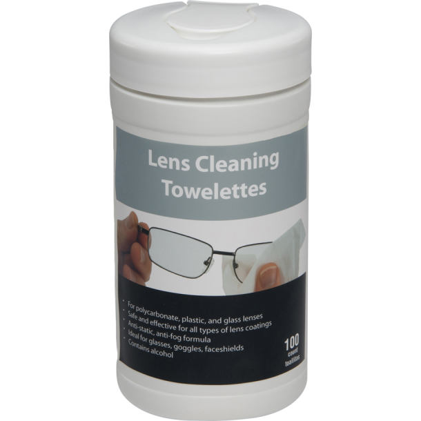 LENS WIPES 100 CT DISPENSER CS 12