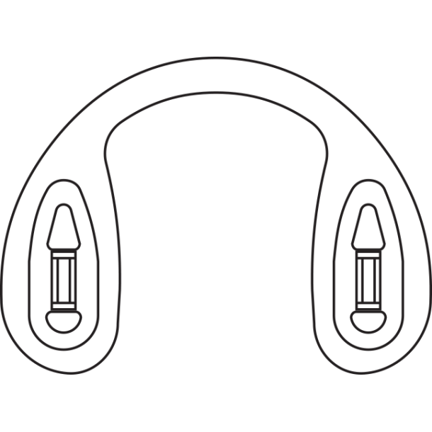 LOGIC STRAPBRIDGE, VINYL,15MM,4PCS