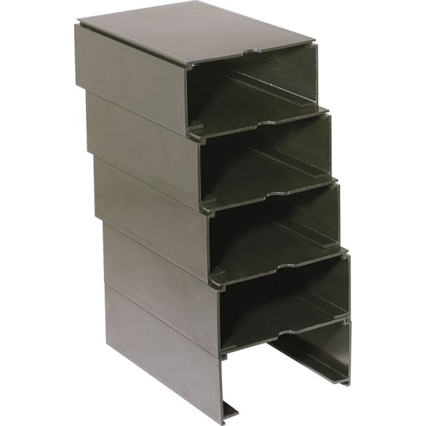 MODULAR RX TRAY HOUSING BLK,1 EA.