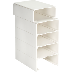 MODULAR RX TRAY HOUSINGS WHITE, SINGLE