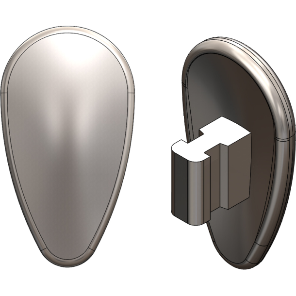 NOSE PADS: 11.7MM TITANIUM, PUSH-ON, 3 PR.