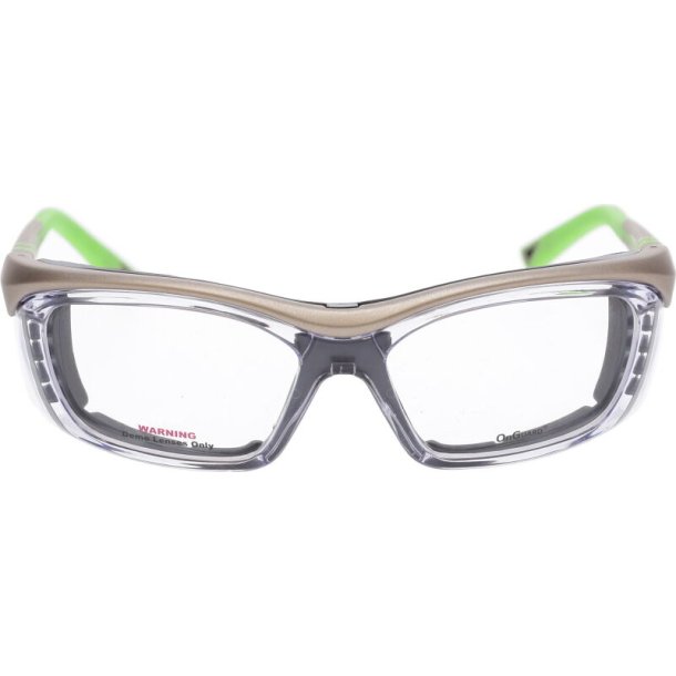 OG225S  GUNMETAL NEON GREEN 57-16-135 WITH FULL DUST DAM