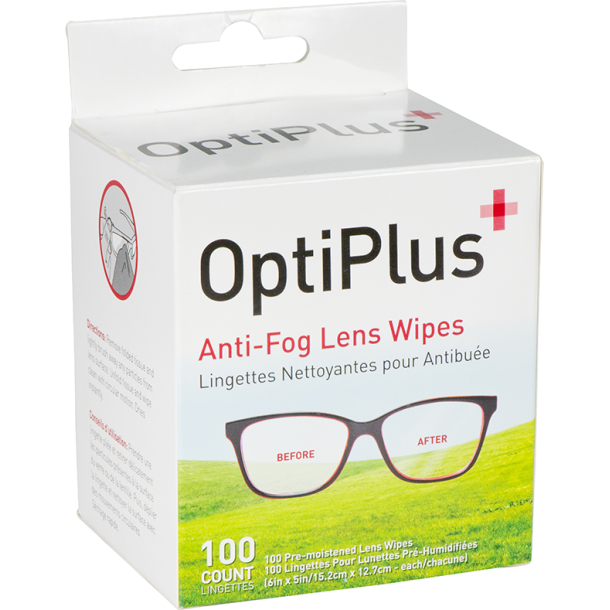 OPTIPLUS 100 CT ANTI-FOG WIPES