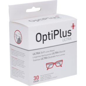 OPTIPLUS LENS WIPE SQ ULTRA SOFT BOX 30