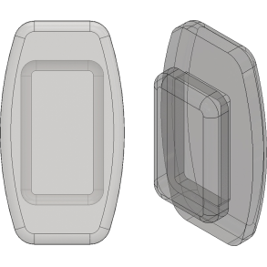 PAD: SLIDE-ON SI 11MM RECT-25PR
