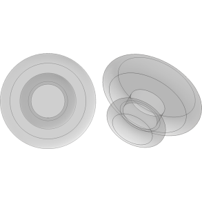 PAD: SLIDE-ON, SI, 7MM RND, 5 PR.