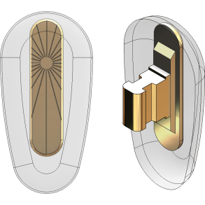 PAD:SI,15MM,SYM,SFT,PO, GLD-5PR