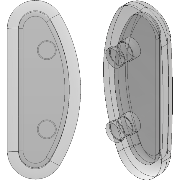 PAD:SI,2.5MM,PRS/ON-5 PR
