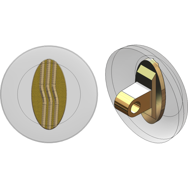 PAD:SI,BUTTON,9MM,SO, SFT,GLD-5PR