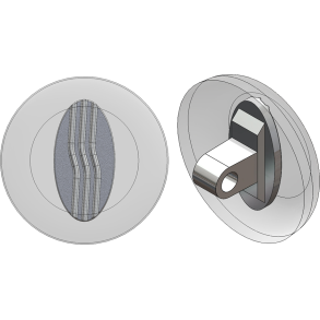 PAD:SI,BUTTON,9MM,SO, SFT,SIL-5PR