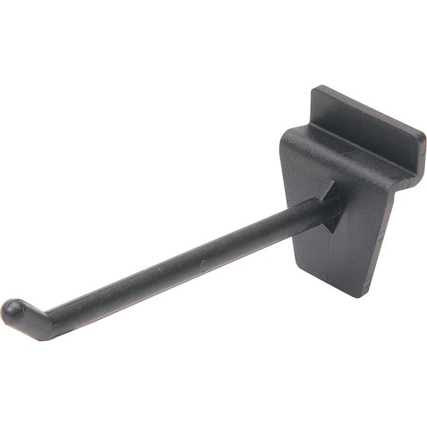 PEG HOOK 4" PK3 BLACK MDS"""