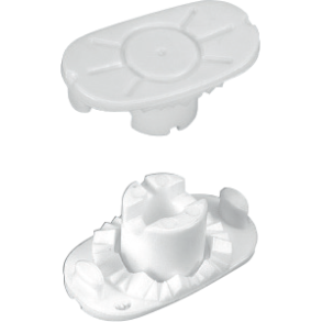 PLIABLE LENS BLOCK WHITE - 10PCS