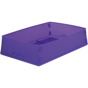 PURPLE FLAT PACK RX JOB TRAYS - 10PCS