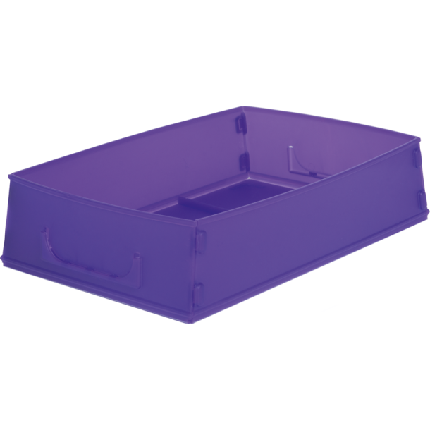 PURPLE FLAT PACK RX JOB TRAYS - 10PCS