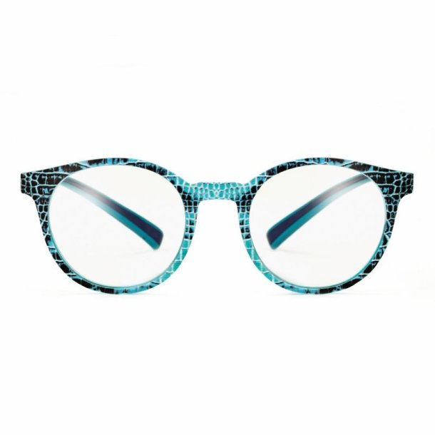 +1.00 AIRPORT Snake Blue/Green 48-20-155 grilamid BL Readers