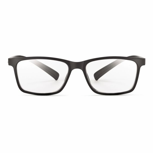+1.00 AIRPORT matt black grillamid BL Reading glasses +case