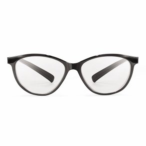 +1.50 AIRPORT shiny black grilamid Blue Light Lady Readers