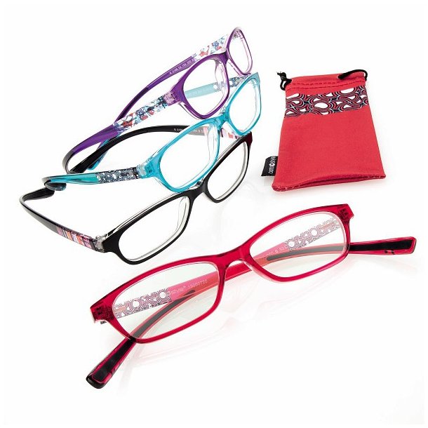 Lsebrille med Blue Light Filter - Model "HIPPIE TIPS" +2,00|Sort