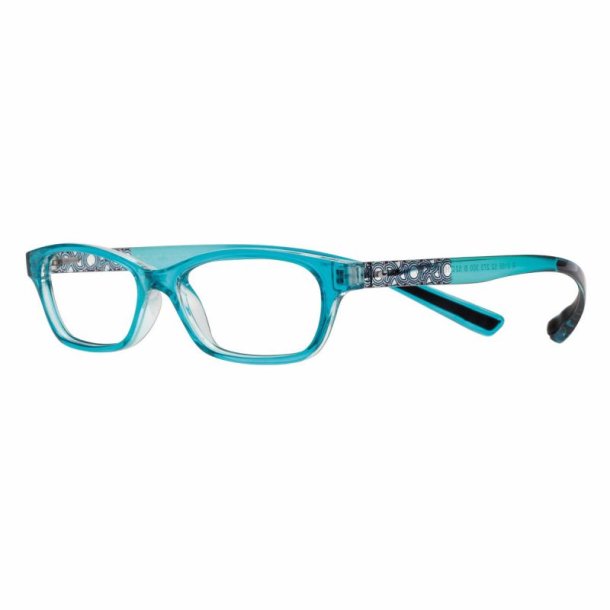 +1.00 shiny turquoise 52 16-155 Blue Light Lady reading glas