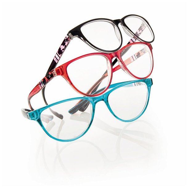 Lsebrille med Blue Light Filter - Model "BOHO CHIC" +2,00|Sort