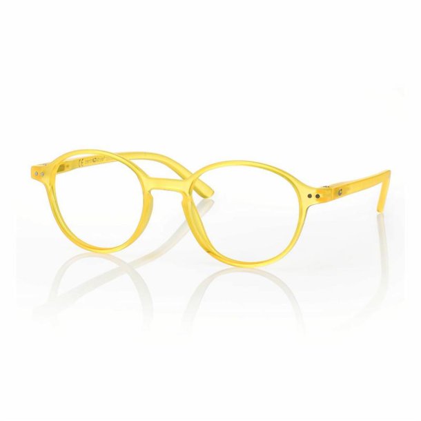 Kit 5 matt yellow plastic round reading