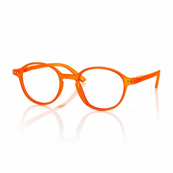 Kit 5 matt orange plastic round reading