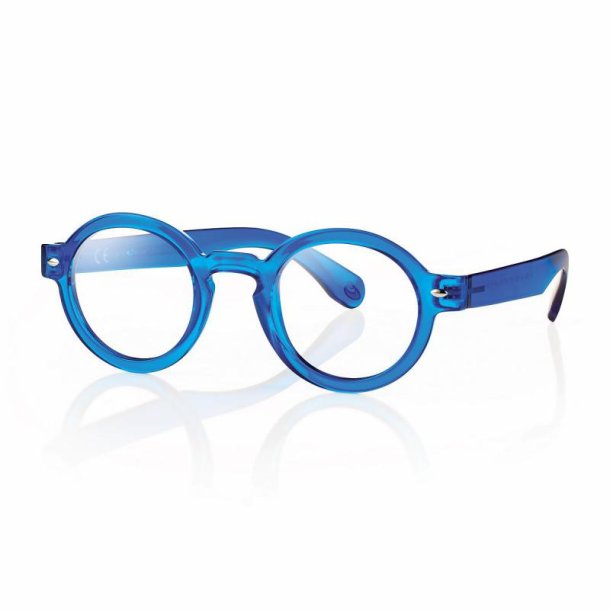 +1.00 SHINY BLUE READING GLASSES UNISEX PC/TR90 45 25-145