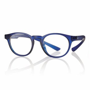 +1.00 Shiny blue PC/TR90 reader unisex 48 20-155