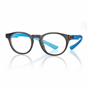 +1.00 Shiny grey/blue  PC/TR90 reader unisex 48 20-155
