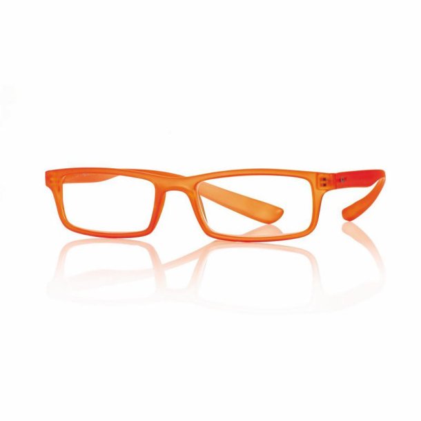 +2.00 Mt orange PC/TR90 reader 52 18-155wrap-around temples