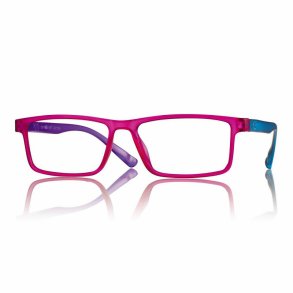 +3.00 Mt Fuchsia/Petrol/Purple Uni Plastic Reading 53 15-145