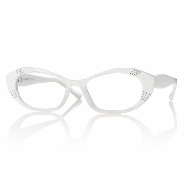+1.50 SHINY CRYSTAL/WHITE READING w STRASS PC/TR90 50 16-145